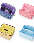 Sanrio Large Capacity Pencil Case Kawaii Cinnamoroll Melody Kulomi Cosmetic Bags School Pencils Bag Pen Case Supplies Stationery